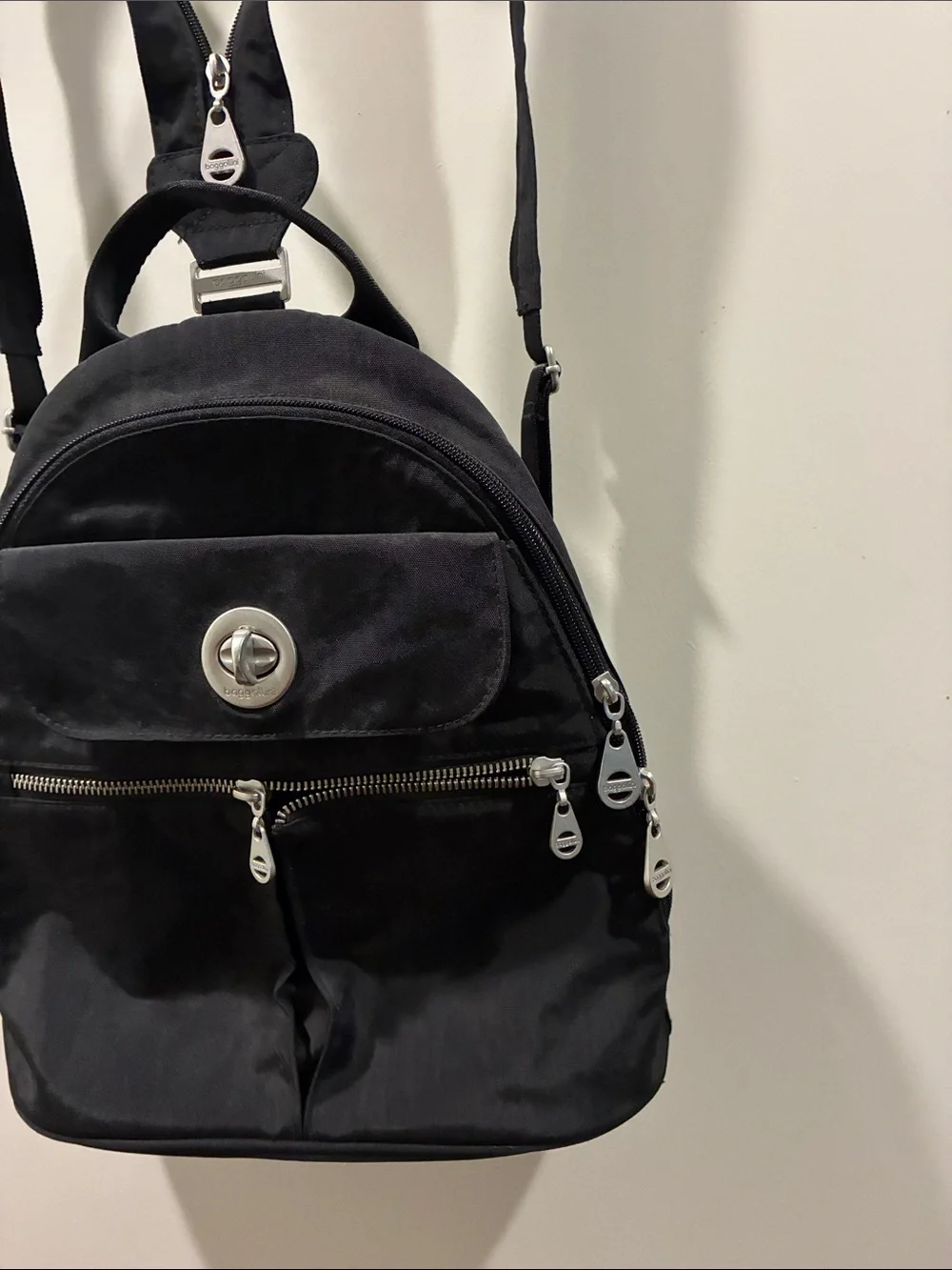 Baggallini Black Mini Backpack